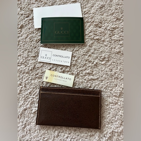 GUCCI Cardholder Brown made in Italy - Picture 11 of 15